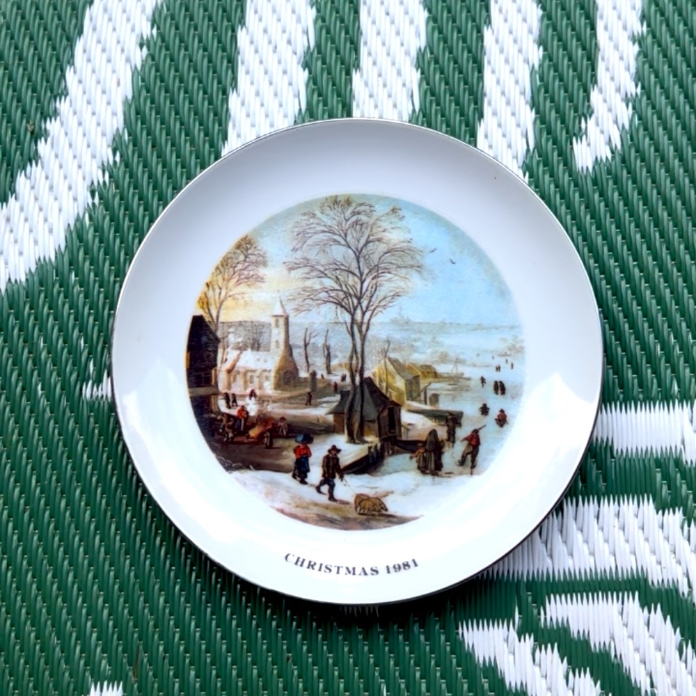 1981 6th Edition Tidemark Company Merry Christmas Plate #5 PT-1.1